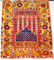 200 years old praying rug - Kirkit Carpet Collection