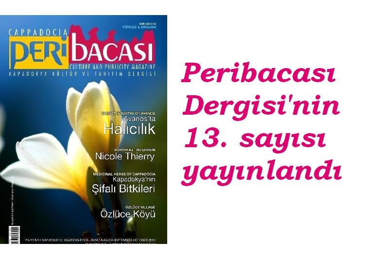 Peribacası Kapadokya Dergisi’nin Ağustos 2010 sayısı çıktı