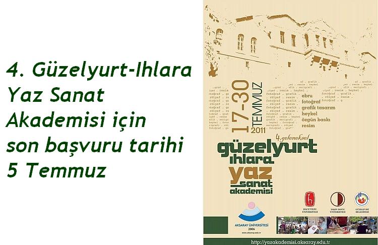 4. Güzelyurt-Ihlara Yaz Sanat Akademisi 17-30 Temmuz