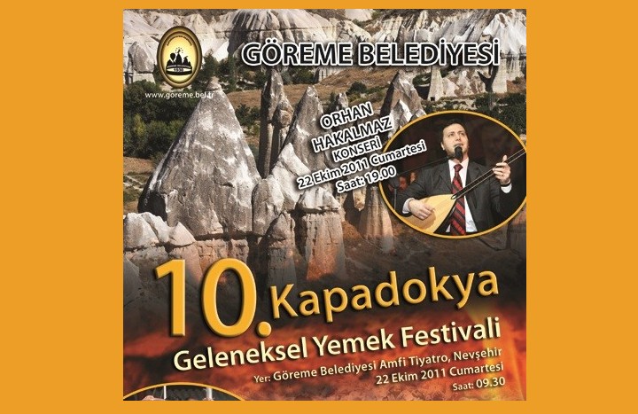 10. Kapadokya Geleneksel Yemek Festivali 22 Ekim’de Göreme’de