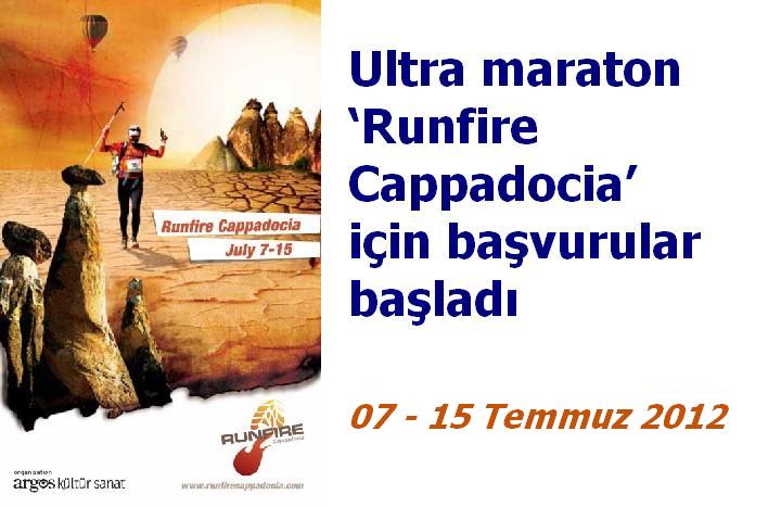 Ultra maraton ‘Runfire Cappadocia’ için başvurular başladı