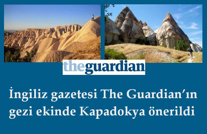 İngiliz gazetesi The Guardian’ın gezi ekinde Kapadokya önerildi