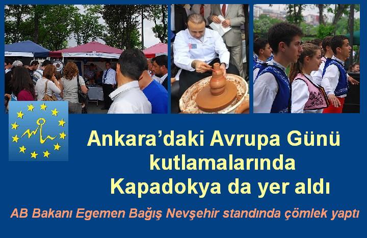 Ankara’daki Avrupa Günü kutlamalarında Kapadokya da yer aldı