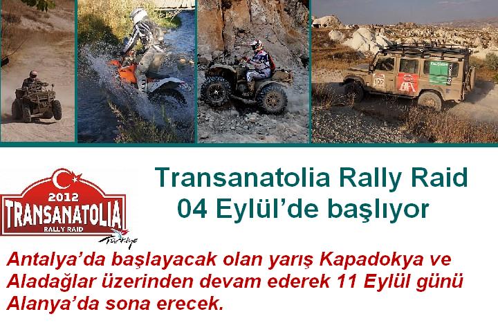 Transanatolia Rally Raid 04 Eylül’de başlıyor