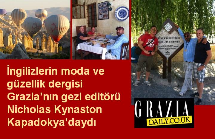 İngiliz dergisi Grazia’nın gezi editörü Kapadokya’daydı