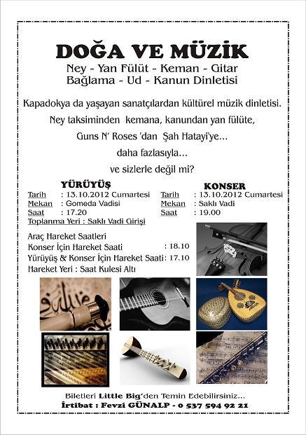 Kapadokya’da yaşayan sanatçılar konser verecek