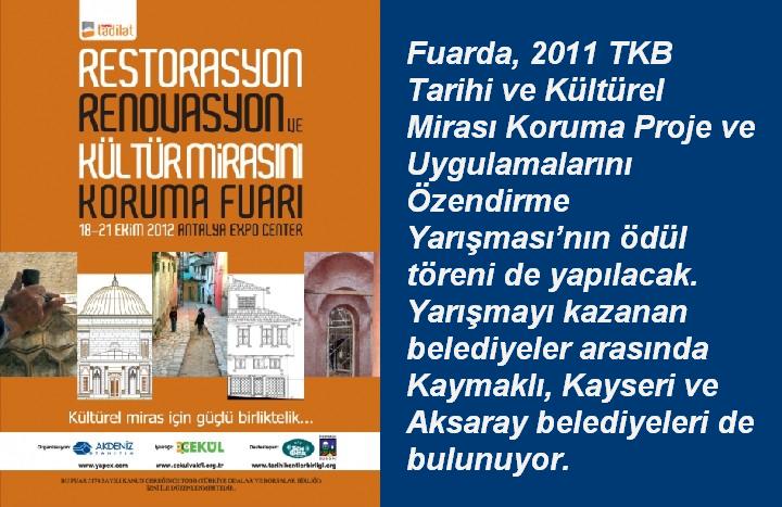 Restorasyon, Ren. ve Kültür Mirasını Koruma Fuarı 18 Ekim’de açılıyor