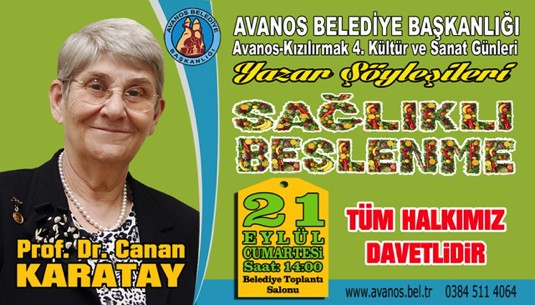 Prof. Dr. Canan Karatay söyleşi için Avanos’a geliyor