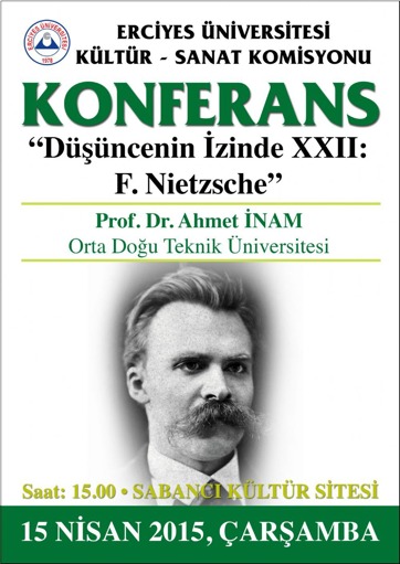 Prof. Dr. Ahmet İnamdan Nietzsche konferansı