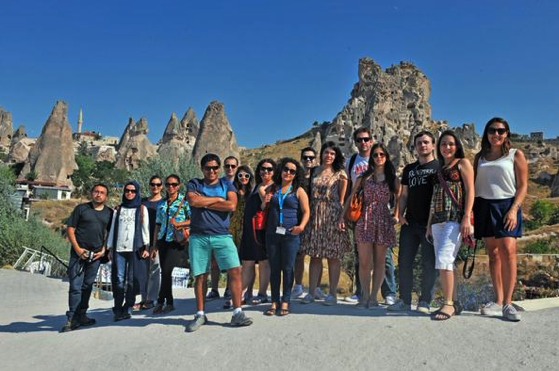BYEGM davetlisi Latin Amerikalı genç gazeteciler Kapadokyayı gezdi