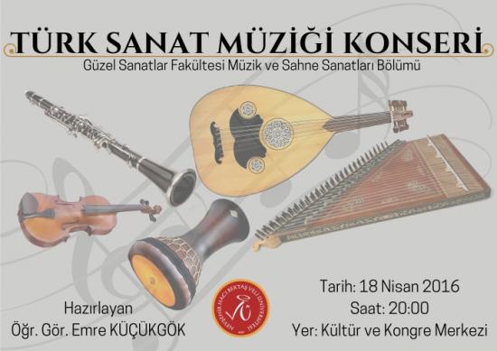 NEÜde Türk Sanat Müziği konseri