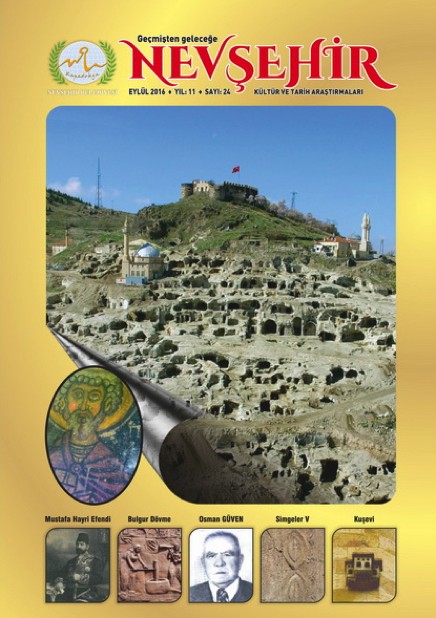 Nevşehir Kültür ve Tarih Araştırmaları dergisinin yeni sayısı çıktı