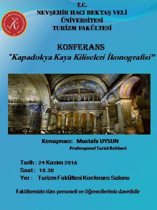 Mustafa Uysundan Kapadokya Kaya Kiliseleri İkonografisi konferansı