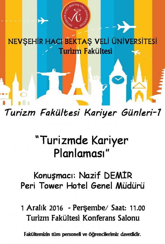Nazif Demirden Turizmde Kariyer Planlaması semineri